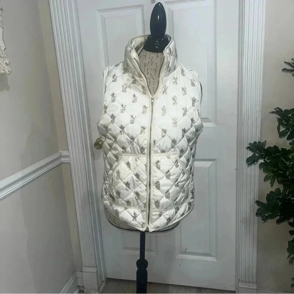 Simply southern pineapple womens vest sz med - Picture 1 of 7